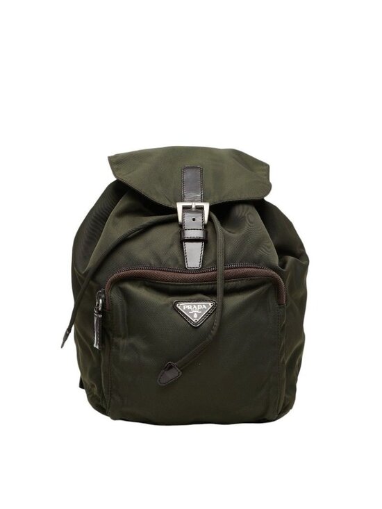 Prada Backpack Green Nylon Leather main image 5